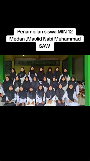 Penampilan Siswa MIN 12 Medan dalam Maulid Nabi