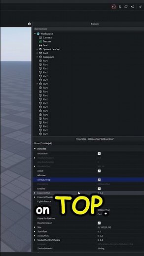 Tuto comment faire un Billboard Gui sur Roblox Studio. 🤦‍♂️🔥💪 #robloxstudio #tutorial #roblox ￼