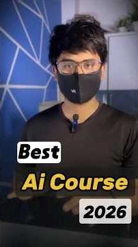 🔥 Best AI Course to Start in 2026 For Beginners! #artificialintelligence #aiml #coding#shorts