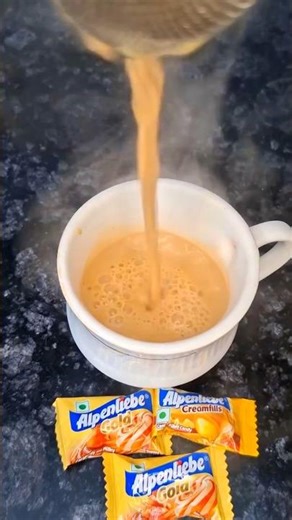 Alpenliebe Toffee Tea: Better than normal tea?"Hey everyone! Today ☕🍬#youtube #shorts #cooking