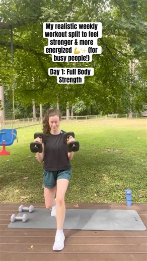 My Realistic Weekly Workout Split for Busy People (to Feel Strong & Energized) #workoutathome