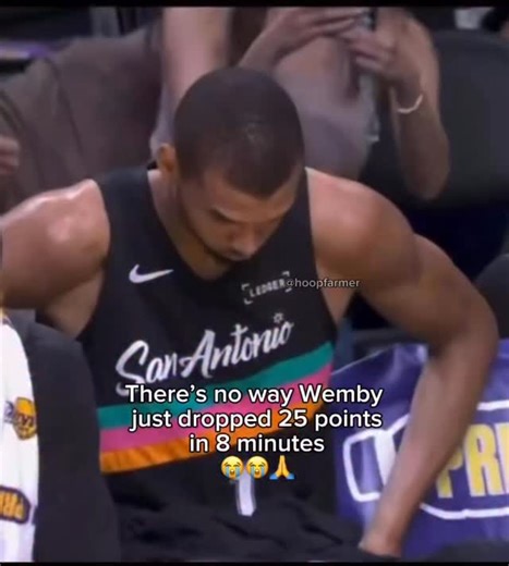 hoopfarmer on Instagram: "Collecting hoopers: 48,139/50,000 - Follow: @hoopfarmer for more content like this Victor Wembanyama absolutely stunned the basketball world with a historic scoring burst tonight, dropping **25 points in just the first 8 minutes of San Antonio’s game against the Lakers — going 8-for-9 from the field, 3-for-4 from three and 6-for-8 from the free throw line before heading to the bench with that ridiculous start. That kind of instant production doesn’t just flip the script