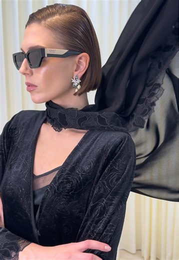 Rose Eclipse our best selling abaya for a reason ,effortless elegance, timeless appeal.🖤 #khat #FashionTok #abayafashion #winterstyle #LuxuryFashion