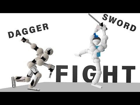 Dagger VS Sword Fight ► Toribash