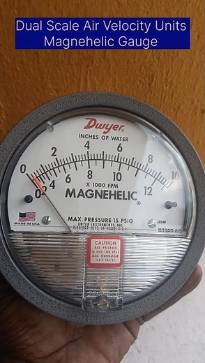 From inWC to FPM _ Magnehelic gauge for Air Velocity measurement