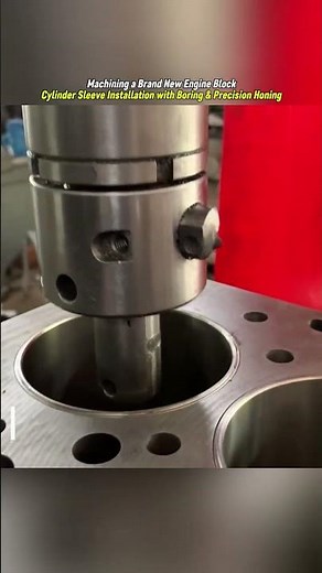 Machining a Brand New Engine Block || Cylinder Sleeve Installation with Boring & Precision Honing