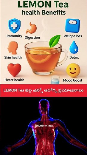 LEMON Tea Health Benefits 🍋 | Infographic Revealed