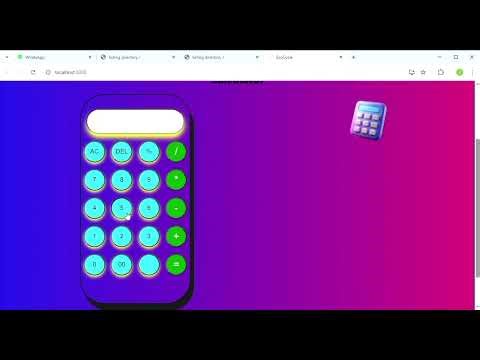 Calculator using html and css
