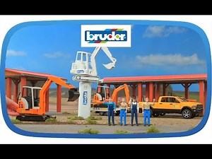 Bruder RAM Rental Service with Mini Excavator in Action! 🚧