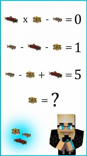 Math moment 🤓 (Part 1) #minecraft #puzzle