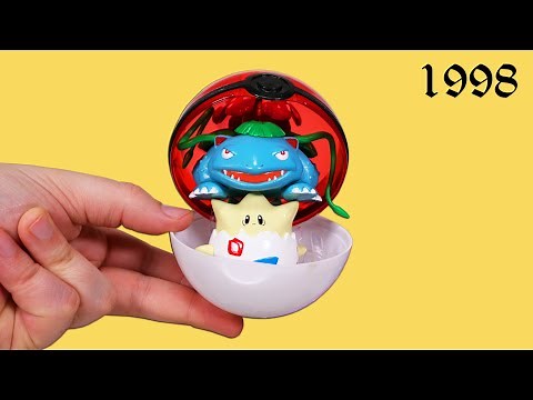 Opening 14 Mystery Gacha Pokeball Capsules (1998)