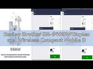 Review Brother DS-940DW Duplex and Wireless Compact Mobile Document Scanner