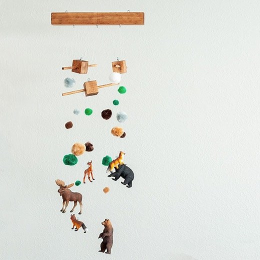 How To Make A DIY Baby Mobile - Woodland Theme - Anika's DIY Life