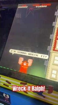 We found the old Fix It Felix Arcade Game from the Disney Movie Wreck-It Ralph!!!