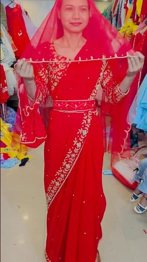 Nepali Bridal Saree | Wedding Dress | Nepali Bride | Kopila Boutique