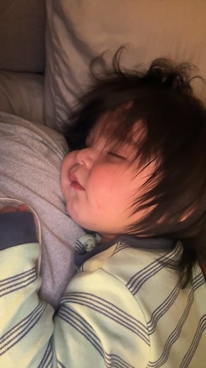 I usually hum him to sleep but now he just wants to hum himself 🩵😿 | Jessica Saucedo