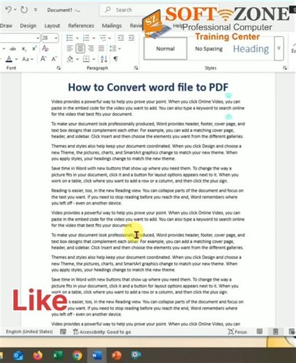 How to convert MS word to pdf #msword #msoffice #viral