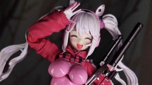 【超短氵】super bunny girl 还没怎么玩就出掉了😭 figma 粉兔 爱丽丝