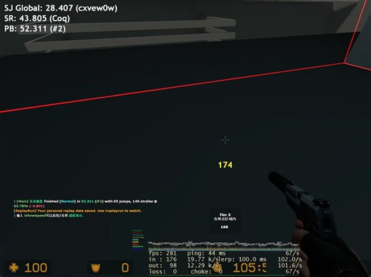 【CSS】起源的bhop真难