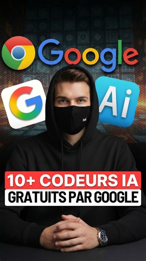 IA Boss on Instagram: "🚨 Google lâche 10 outils IA GRATUITS pour coder plus vite que jamais Tout le monde parle de ChatGPT et Cursor… pendant ce temps, Google a sorti en silence des outils IA ultra-puissants pour créer des apps, des sites et même des designs, sans presque coder et 100 % gratuits. Certains remplacent déjà Cursor, N8n et Lovable 😱 #AITOOLS #AICoding #GoogleAI #NoCode #TechViral"