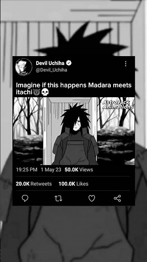 when two gods meets other ##itachi and madra guys support iam poor child #😁