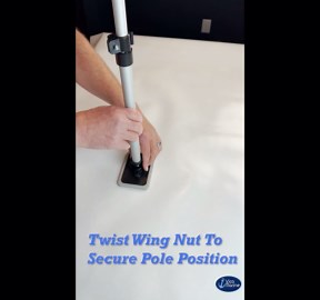 Boat Cover Venting System with Boat Vent 2 - Aluminum Support Pole Extends 23 Inches to 55 Inches - Swivel Pole Base - 2 Patented Flip-Locks - Vents Heat and Moisture - Easy Install