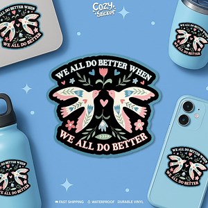 Political Stickers, Positive Motivational, Liberal Democrat Waterproof Vinyl Stickers Die-cut Laptop Gifts - Etsy