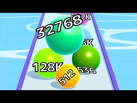 Ball Run Infinity Number Up To (128M, 256M, 512M, 1024M) All Levels Gameplay Part #854 android, ios