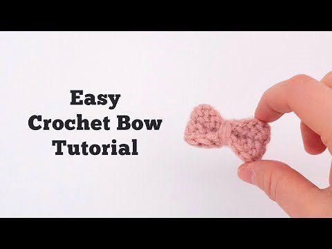 How to Crochet a Bow for Your Amigurumi - in 10 minutes!