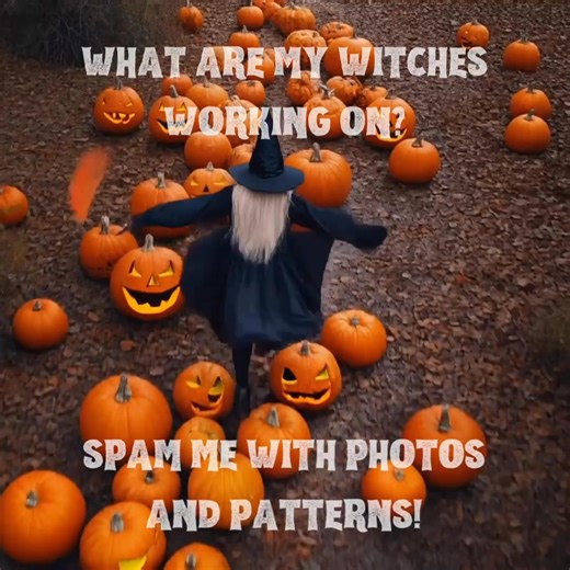 Tell me, my crafty coven… 🧙🏻‍♀️What spells are you casting this week? Are your wands (or hooks!) working with yarn, fabric, paper, or something entirely enchanting? Whether you’re stitching 🎃 🎃, brewing up new ideas, or conjuring cozy creations — we want to see it all! Drop a pic or tell us what you’re working on below…DM me a pattern I just HAVE to try (and share with Farm Frillers)! Let’s fill our feed with a little hocus-pocus and a lot of handmade magic. ✨ #FarmFrills #CraftyCoven #Hocus