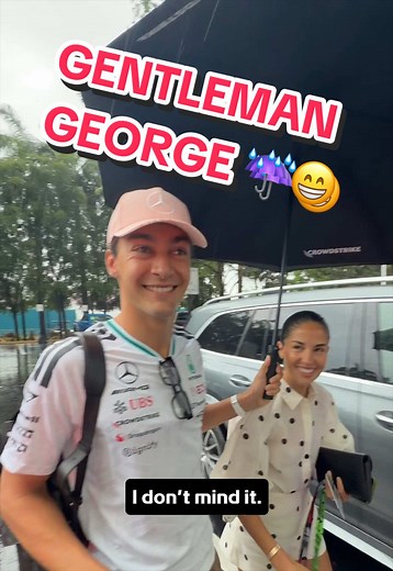 George Russell: The Gentleman of F1 ☔️😁 #mercedes