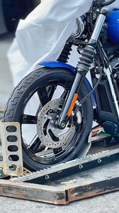1K views · 11 reactions | AVAILABLE NOW AT KEYSTONE HARLEY-DAVIDSON . The 2024 Harley-Davidson Street Bob 114 in Blue Burst is glowing in the KeystoneHD showroom. | Keystone Harley-Davidson | Facebook