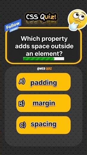 Which property adds space outside an element