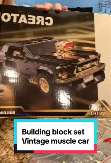 Build Your Own Classic Muscle Car with Building Block Set