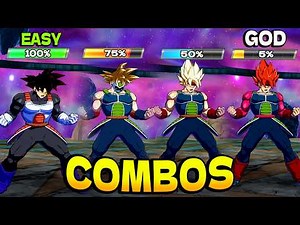 DBFZ New Combos - Easy vs Normal vs Hard Combos with BARDOCK!