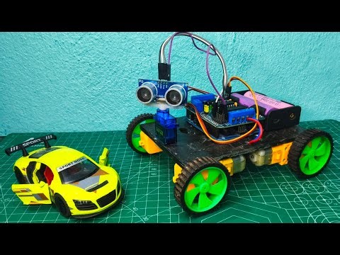 DIY Obstacle Avoiding Robot Car with Arduino UNO + L293D Motor Shield | Full Tutorial
