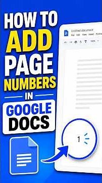 How to Add Page Numbers in Google Docs