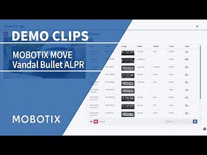 MOBOTIX MOVE Vandal Bullet ALPR 2MP – Real-time license plate recognition