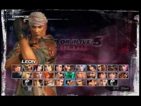 Dead or Alive 5 Ultimate All Characters