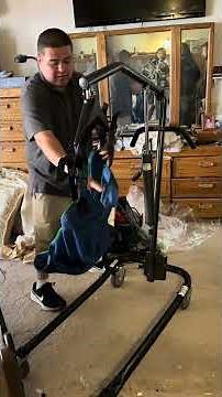 How to use a Manual Hoyer lift!