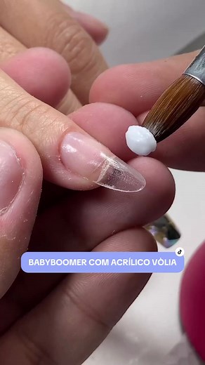 Como fazer Baby Boomer perfeito com Acrílicos Vòlia