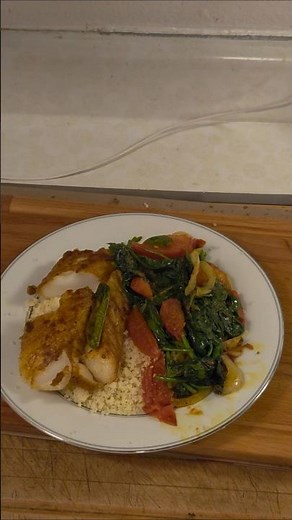 how to make best couscous in 5 minutes with wild cough cod FLT #couscousfish#cooking#frypan #lunch