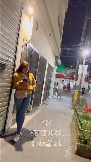 Tijuana Street Level Walk at Night