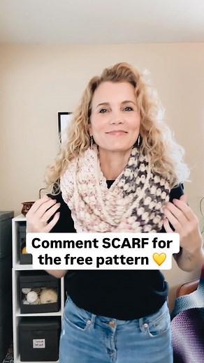 13K views · 99 reactions | Comment SCARF for the free pattern 臨 This Tunisian crochet infinity scarf is one of my favorite winter makes. The texture is gorgeous and it works up beautifully as a gift. Comment SCARF and I’ll send you the free pattern. ❄️泥 | I Can Crochet That | Facebook