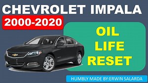 HOW TO RESET: Chevrolet Impala Oil Life Reset 2000-2020