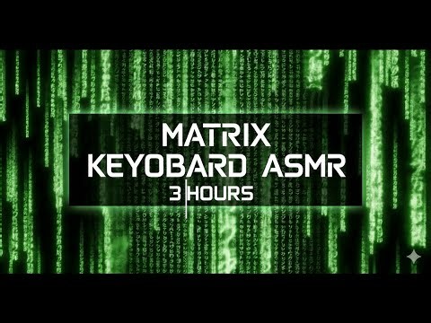 Hours Matrix Code Rain & Mechanical Keyboard ASMR | Deep Focus for Coding and Studying