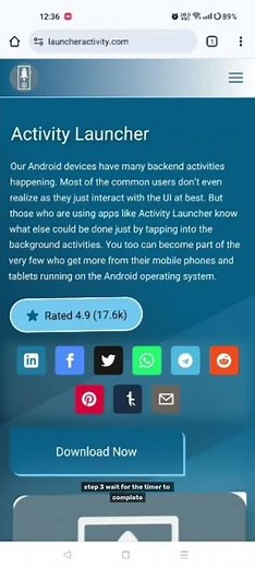 Activity Launcher Downloading