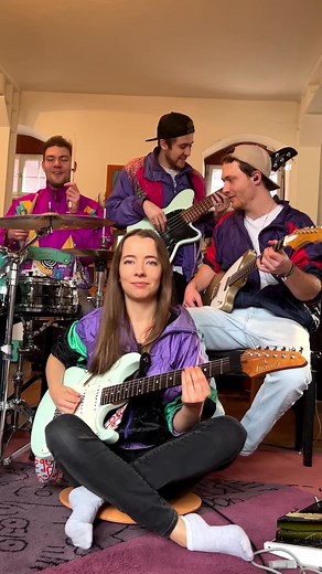 Funky Guitar Girl - Funk Band Performance