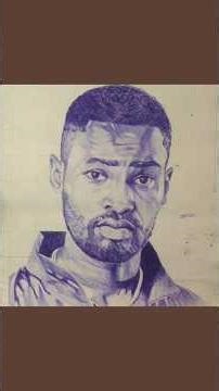 Dave in blue pen #music #ballpointart #art #penart #drawing #dave #daveuk #hiphopmusic #hiphop #uk