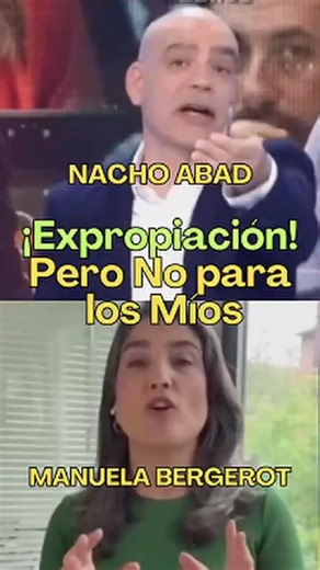 España: Control Estatal, pero No para los Míos: Nacho Abad vs Manuela Bergerot #shorts #españa